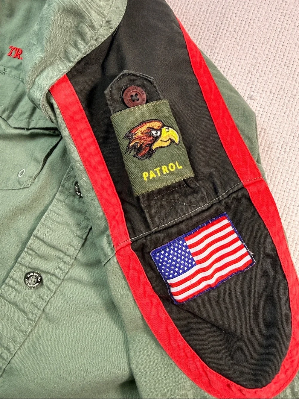 Trail Life USA Olive Green Short-Sleeve Button-Down Shirt